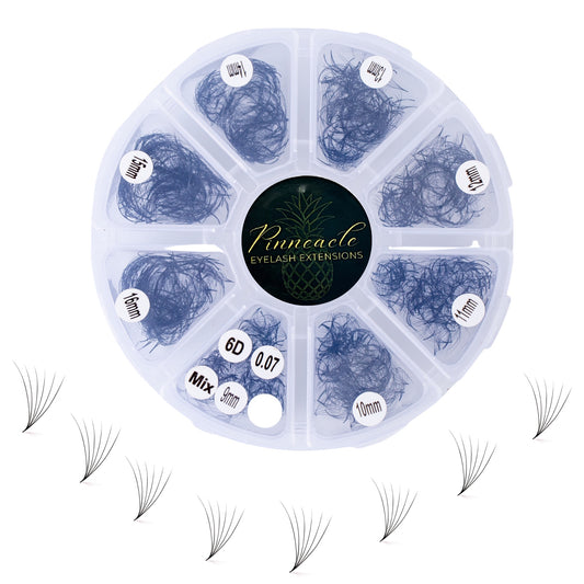 6D Volume | 1200 Fans | 8 sizes in 1 | 9-16mm | Premade Volume Fans